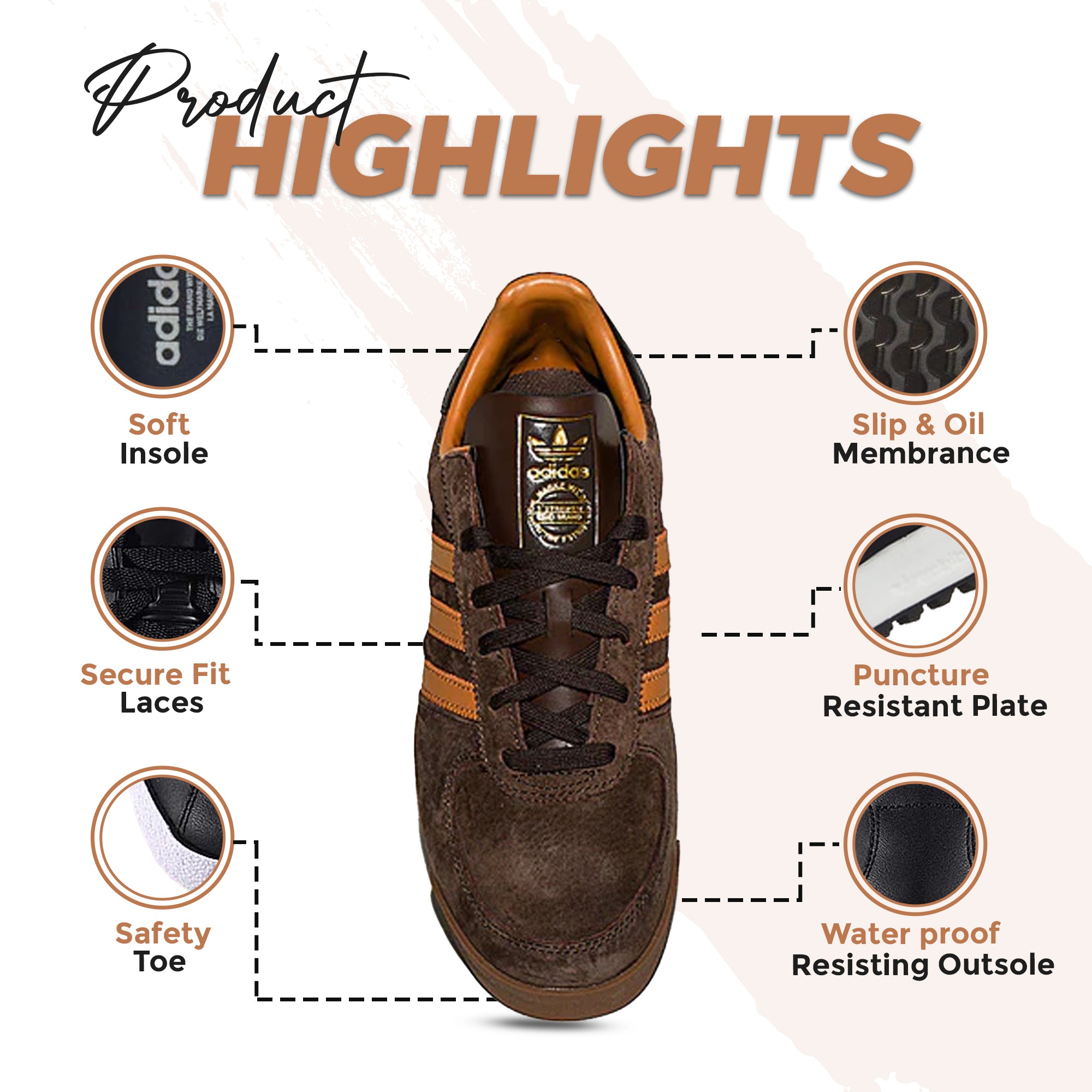Adidas AS520 Originals trainers Brown